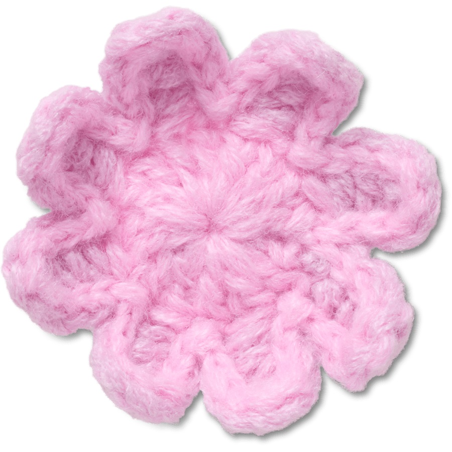 Crochet Light Pink Flower