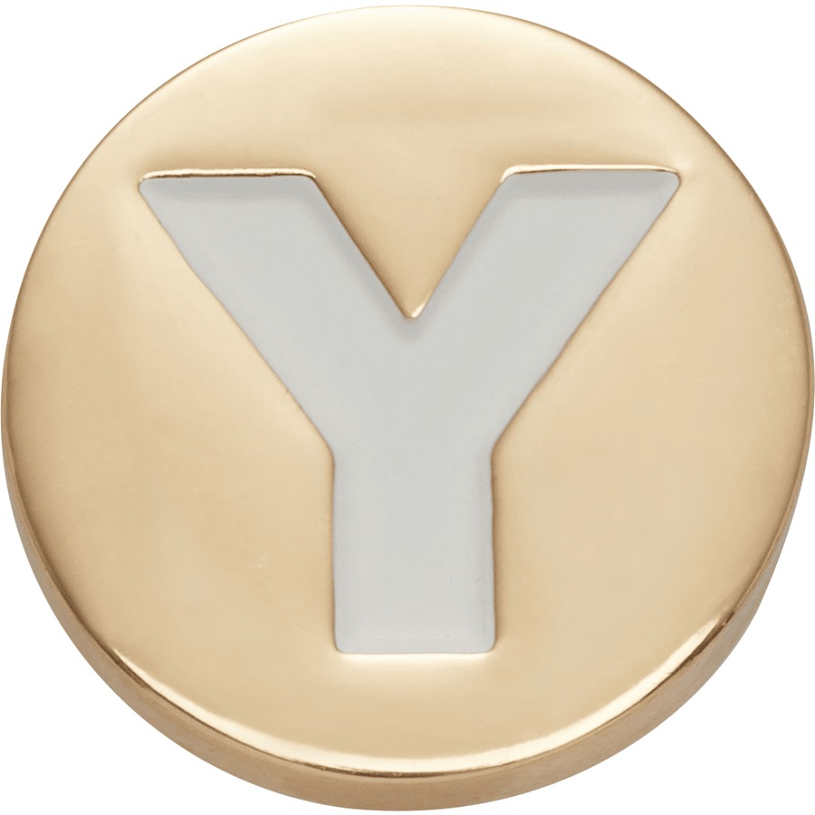 Gold Letter Y